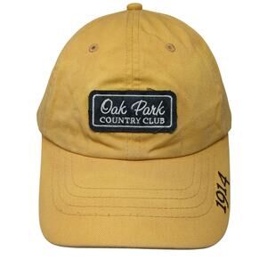 Oak Park Country Club 1914 Slideback Baseball Cap Yellow One Size Pukka Headwear